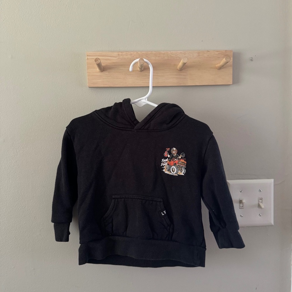 9/12m little trouble hoodie